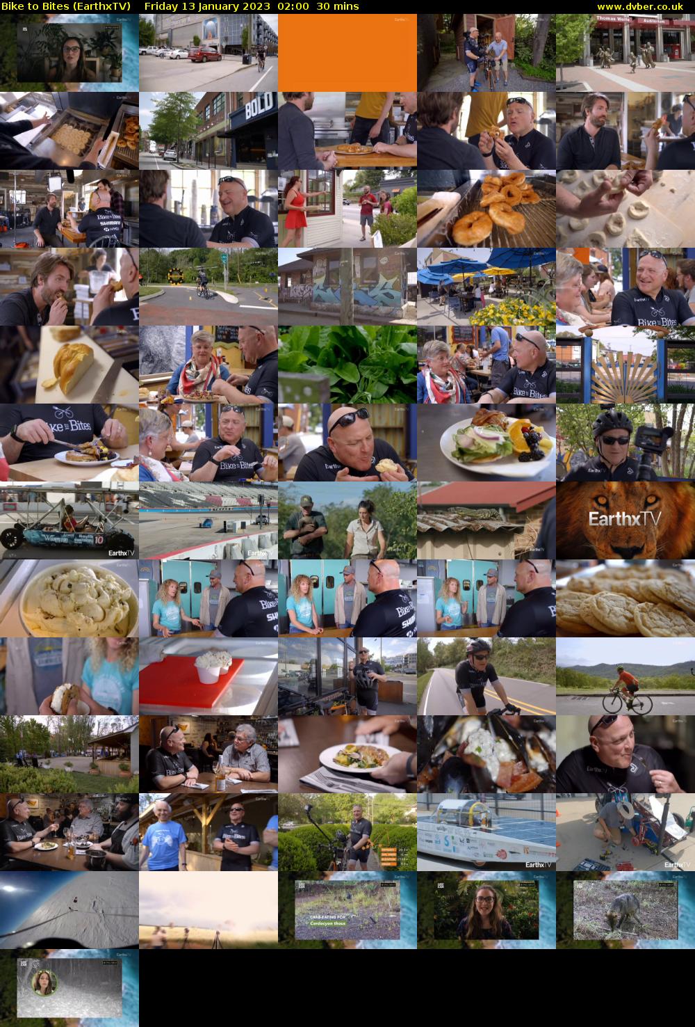 Bike to Bites (EarthxTV) Friday 13 January 2023 02:00 - 02:30