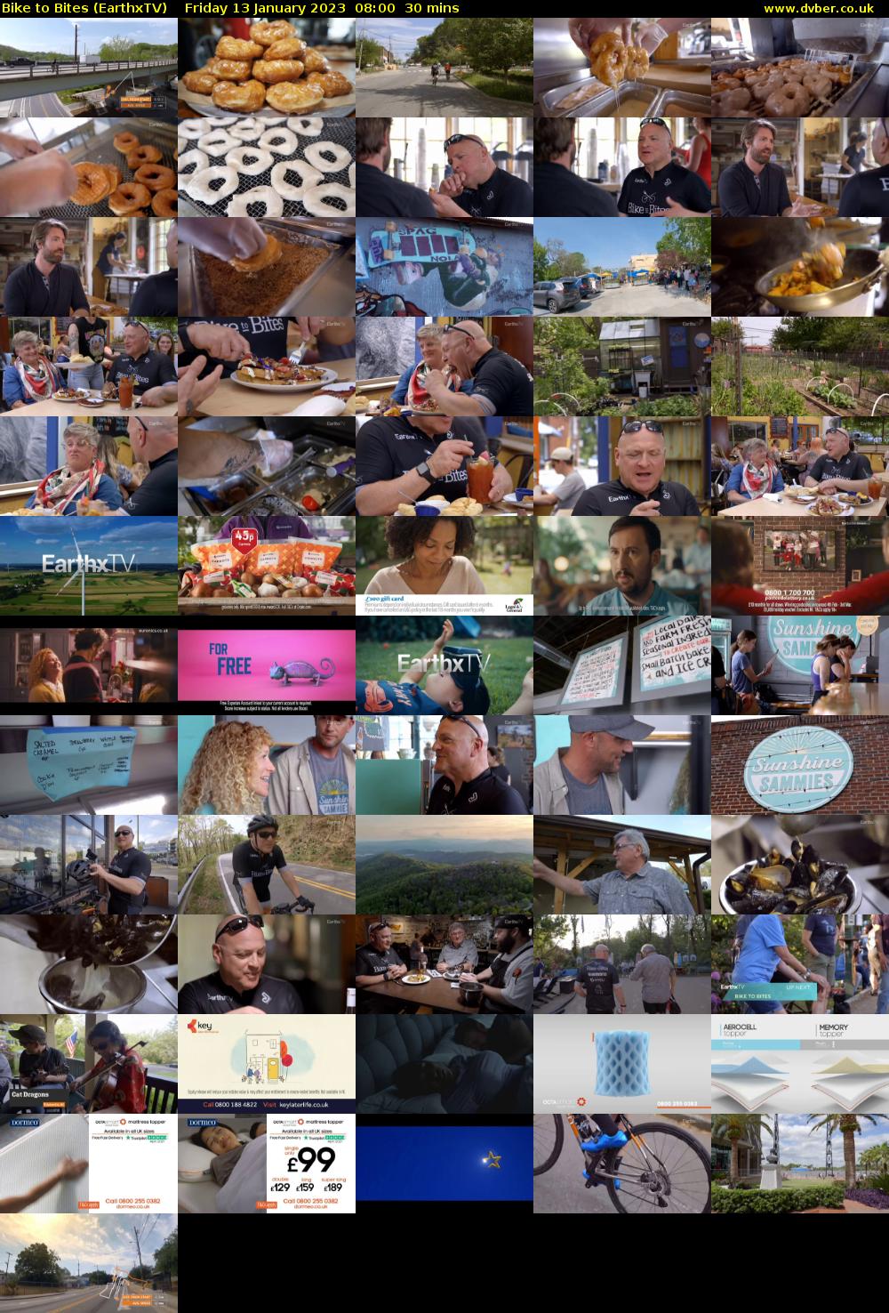 Bike to Bites (EarthxTV) Friday 13 January 2023 08:00 - 08:30