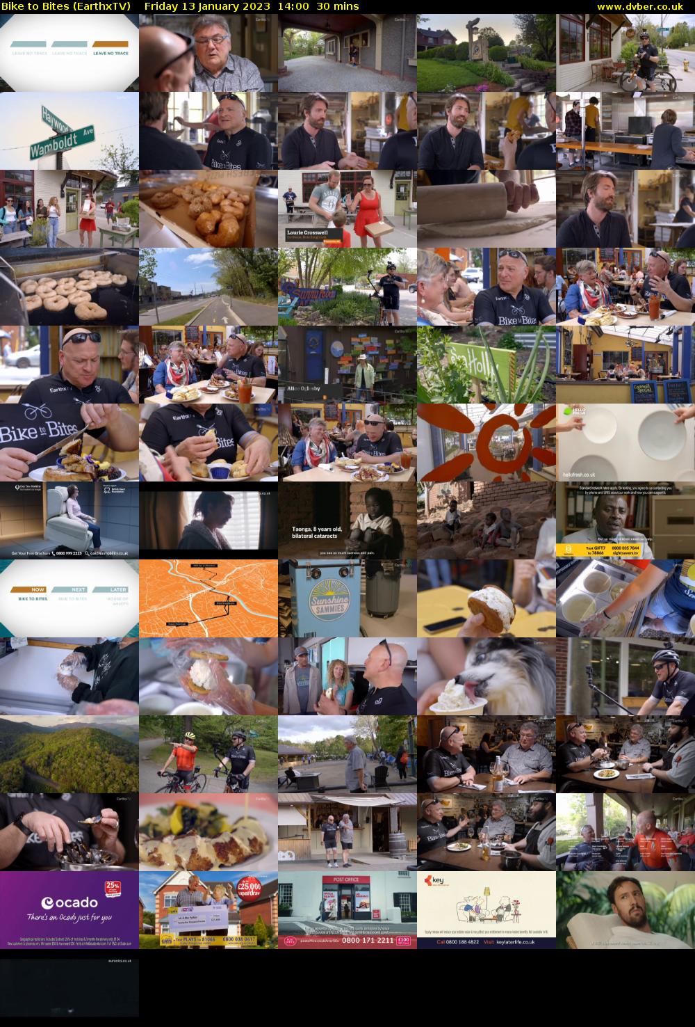 Bike to Bites (EarthxTV) Friday 13 January 2023 14:00 - 14:30
