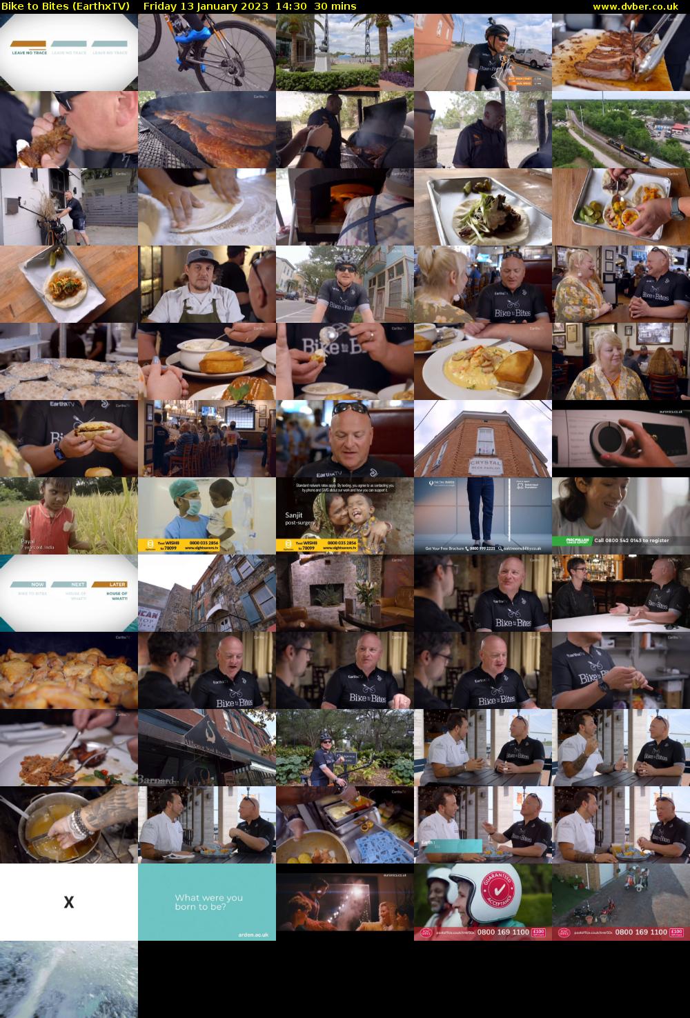 Bike to Bites (EarthxTV) Friday 13 January 2023 14:30 - 15:00