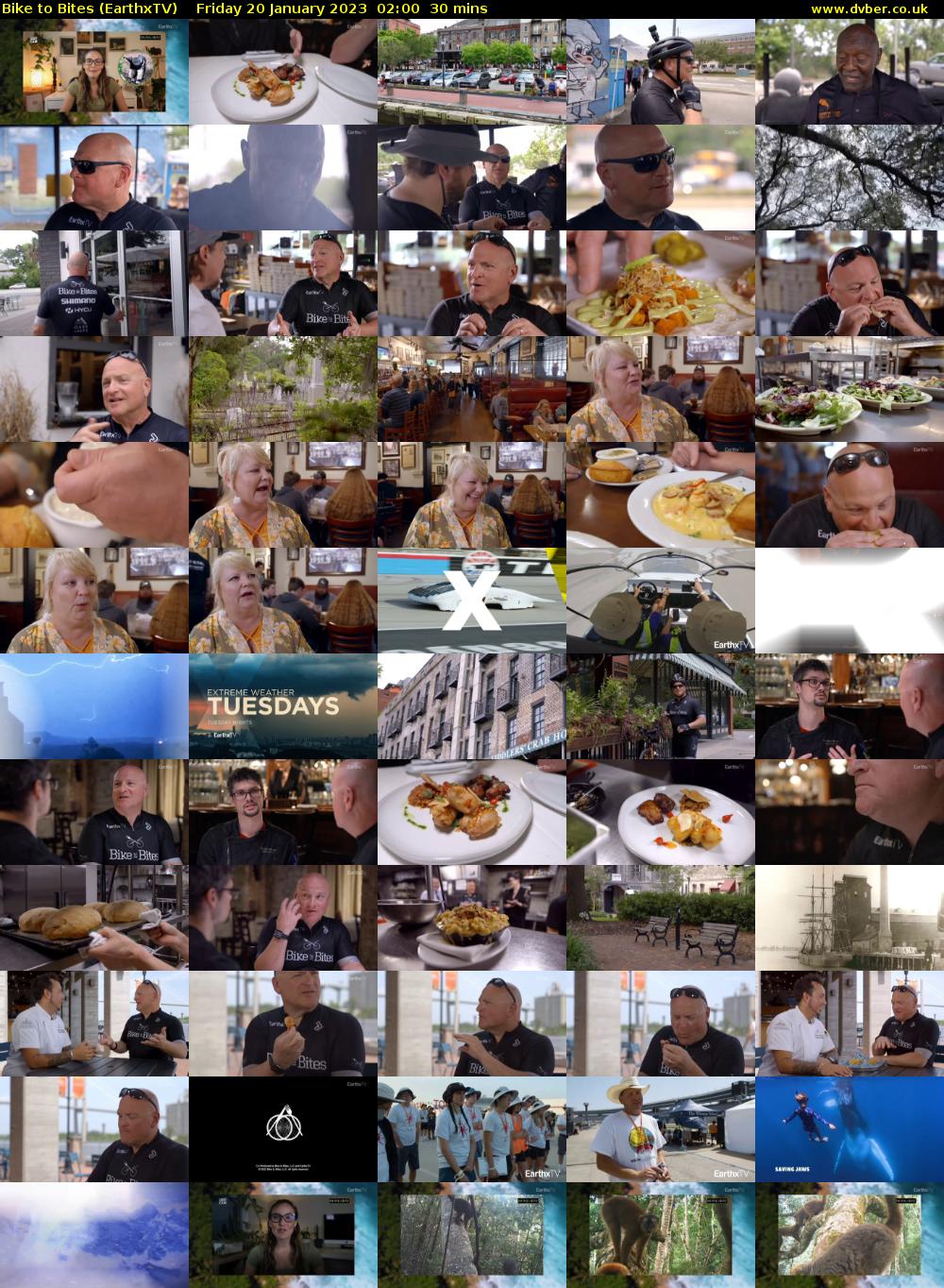 Bike to Bites (EarthxTV) Friday 20 January 2023 02:00 - 02:30