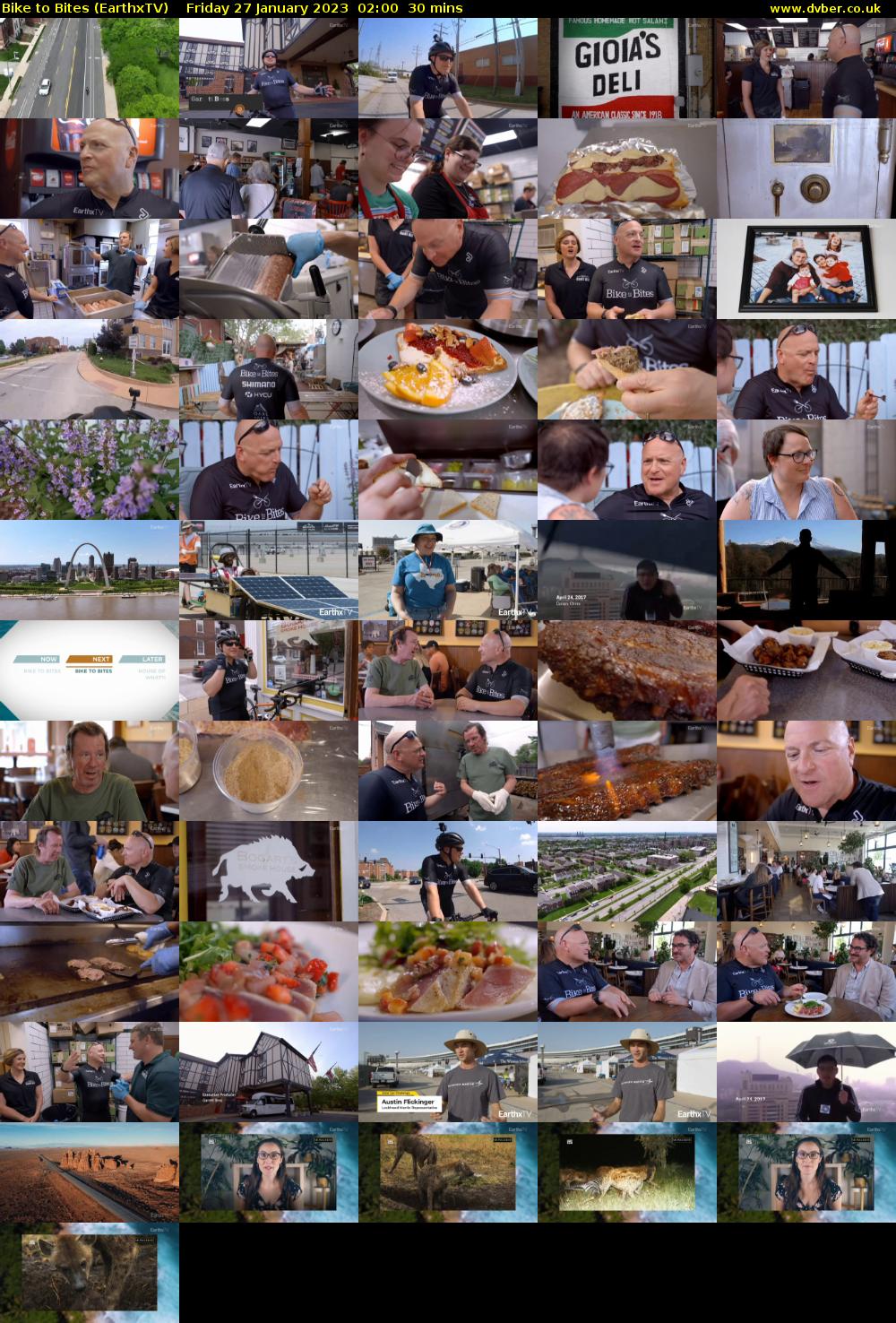 Bike to Bites (EarthxTV) Friday 27 January 2023 02:00 - 02:30