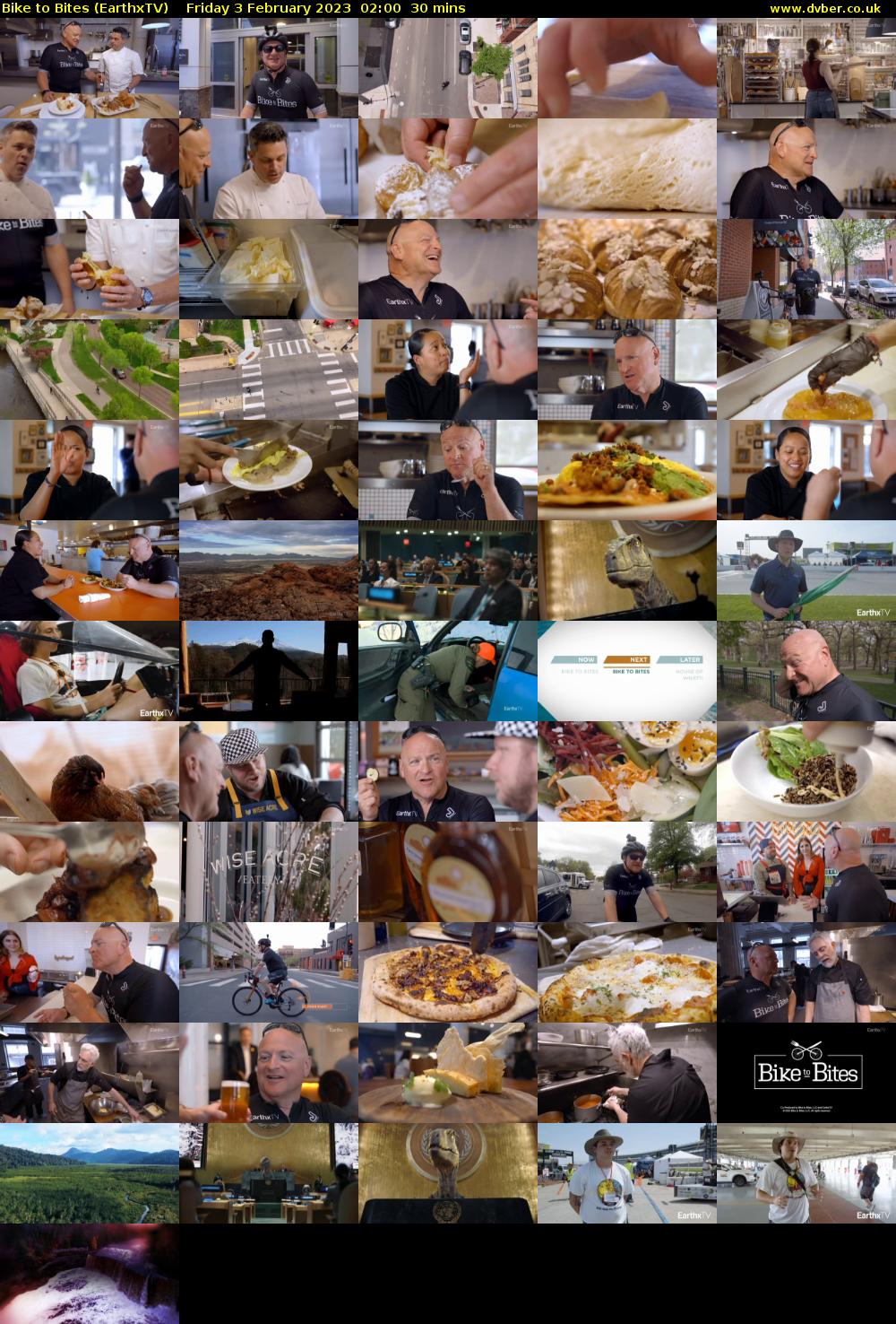 Bike to Bites (EarthxTV) Friday 3 February 2023 02:00 - 02:30