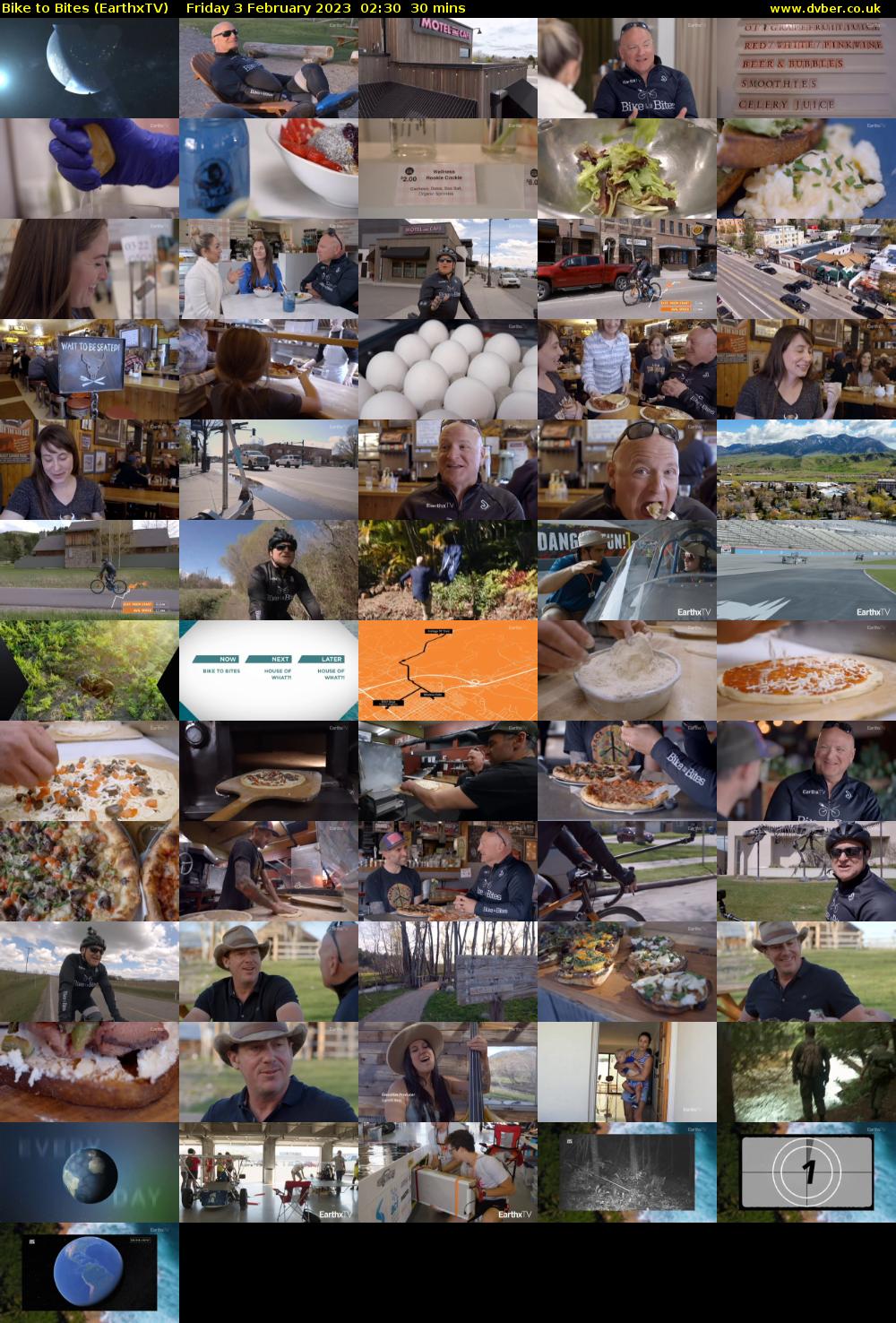 Bike to Bites (EarthxTV) Friday 3 February 2023 02:30 - 03:00