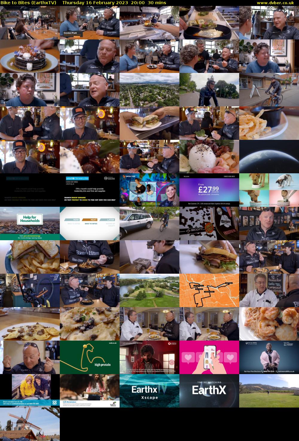Bike to Bites (EarthxTV) Thursday 16 February 2023 20:00 - 20:30
