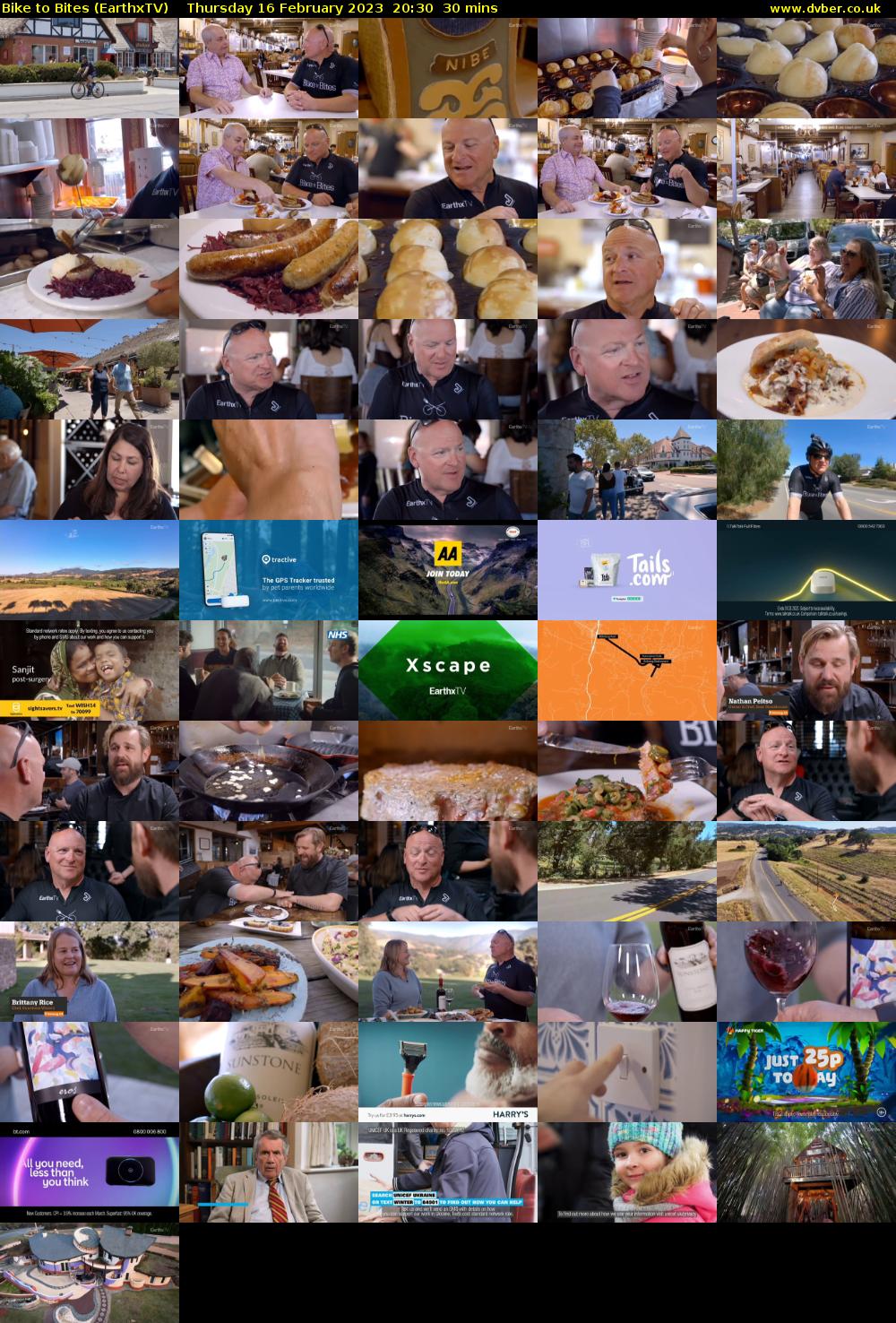 Bike to Bites (EarthxTV) Thursday 16 February 2023 20:30 - 21:00