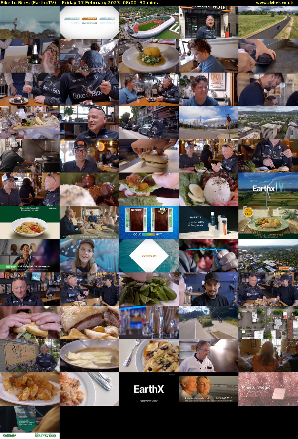 Bike to Bites (EarthxTV) Friday 17 February 2023 08:00 - 08:30