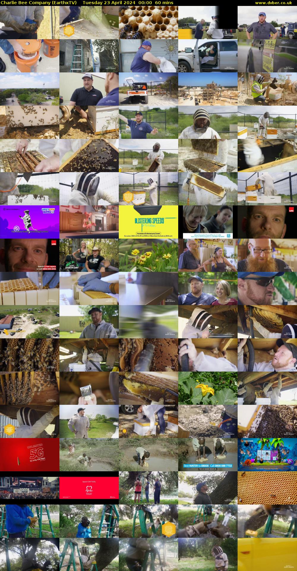 Charlie Bee Company (EarthxTV) Tuesday 23 April 2024 00:00 - 01:00