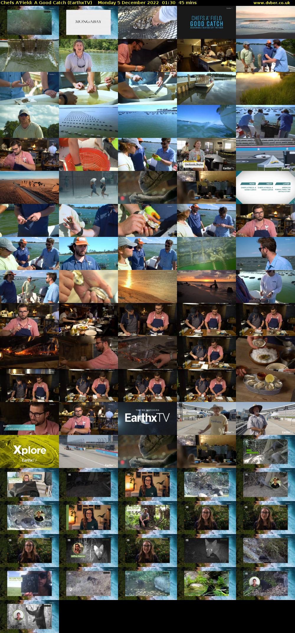 Chefs A'Field: A Good Catch (EarthxTV) Monday 5 December 2022 01:30 - 02:15