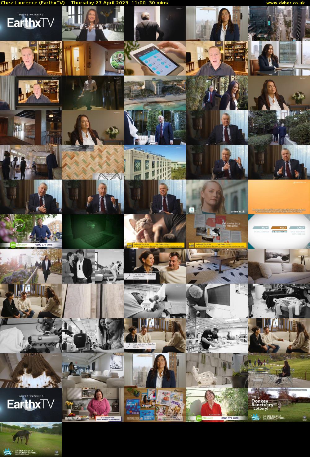Chez Laurence (EarthxTV) Thursday 27 April 2023 11:00 - 11:30
