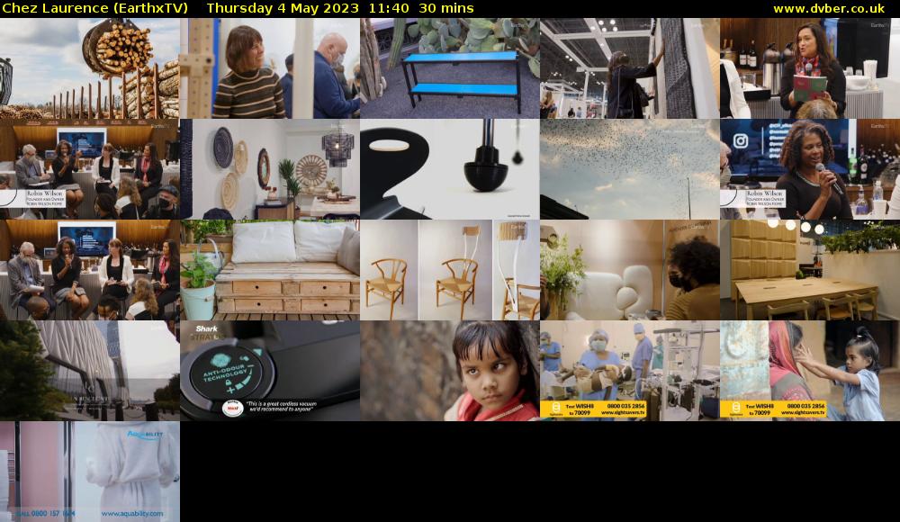 Chez Laurence (EarthxTV) Thursday 4 May 2023 11:40 - 12:10