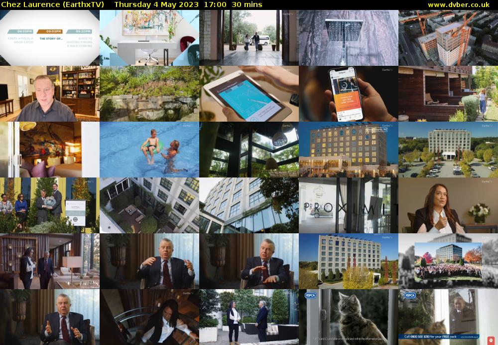 Chez Laurence (EarthxTV) Thursday 4 May 2023 17:00 - 17:30