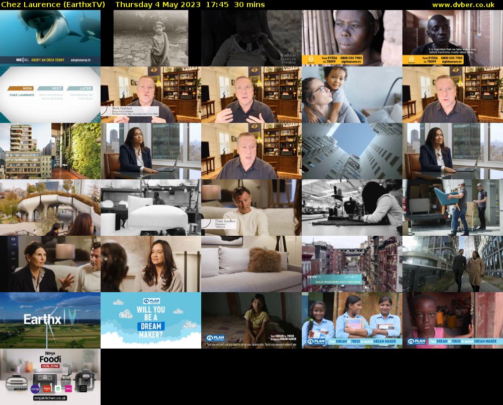 Chez Laurence (EarthxTV) Thursday 4 May 2023 17:45 - 18:15