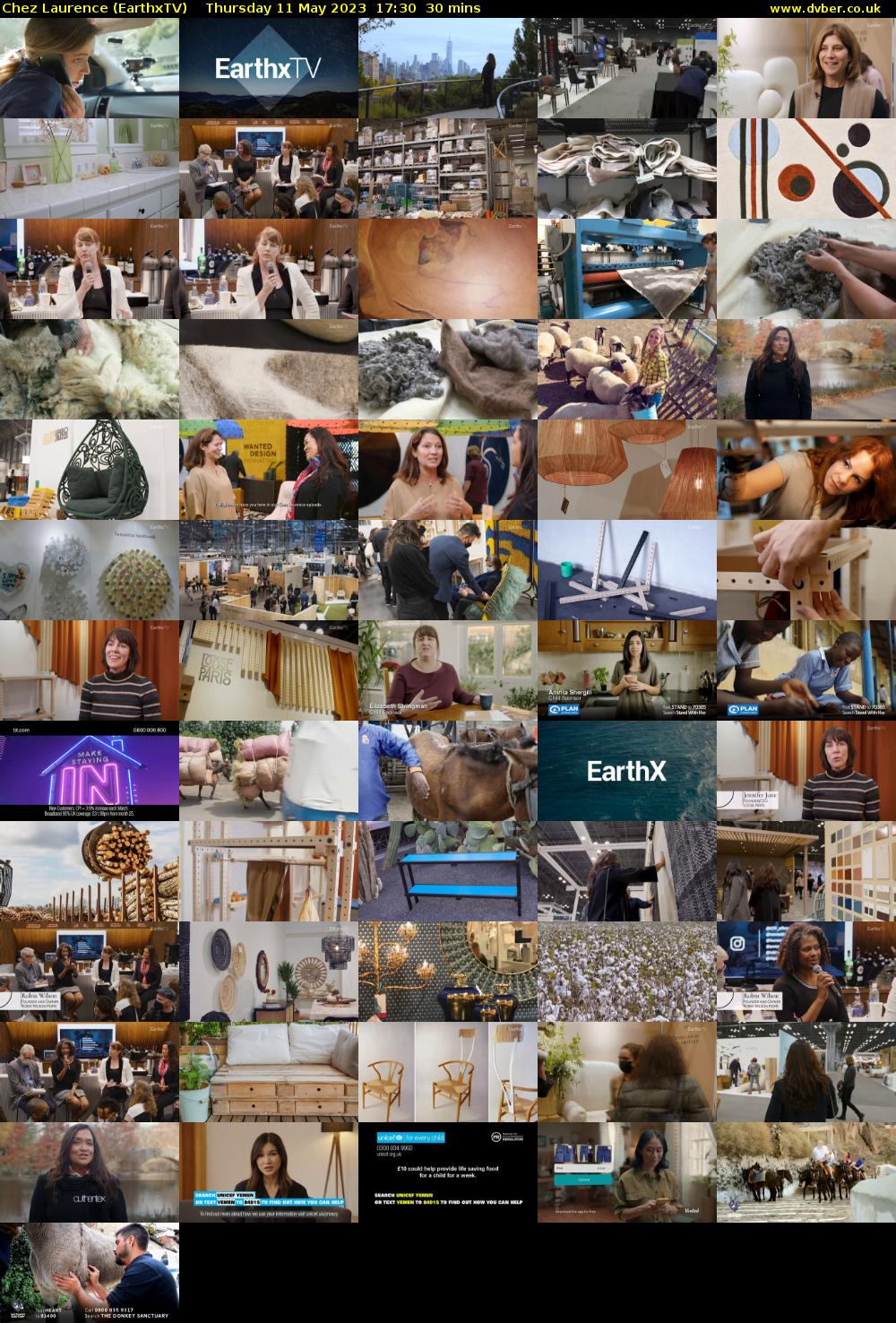 Chez Laurence (EarthxTV) Thursday 11 May 2023 17:30 - 18:00