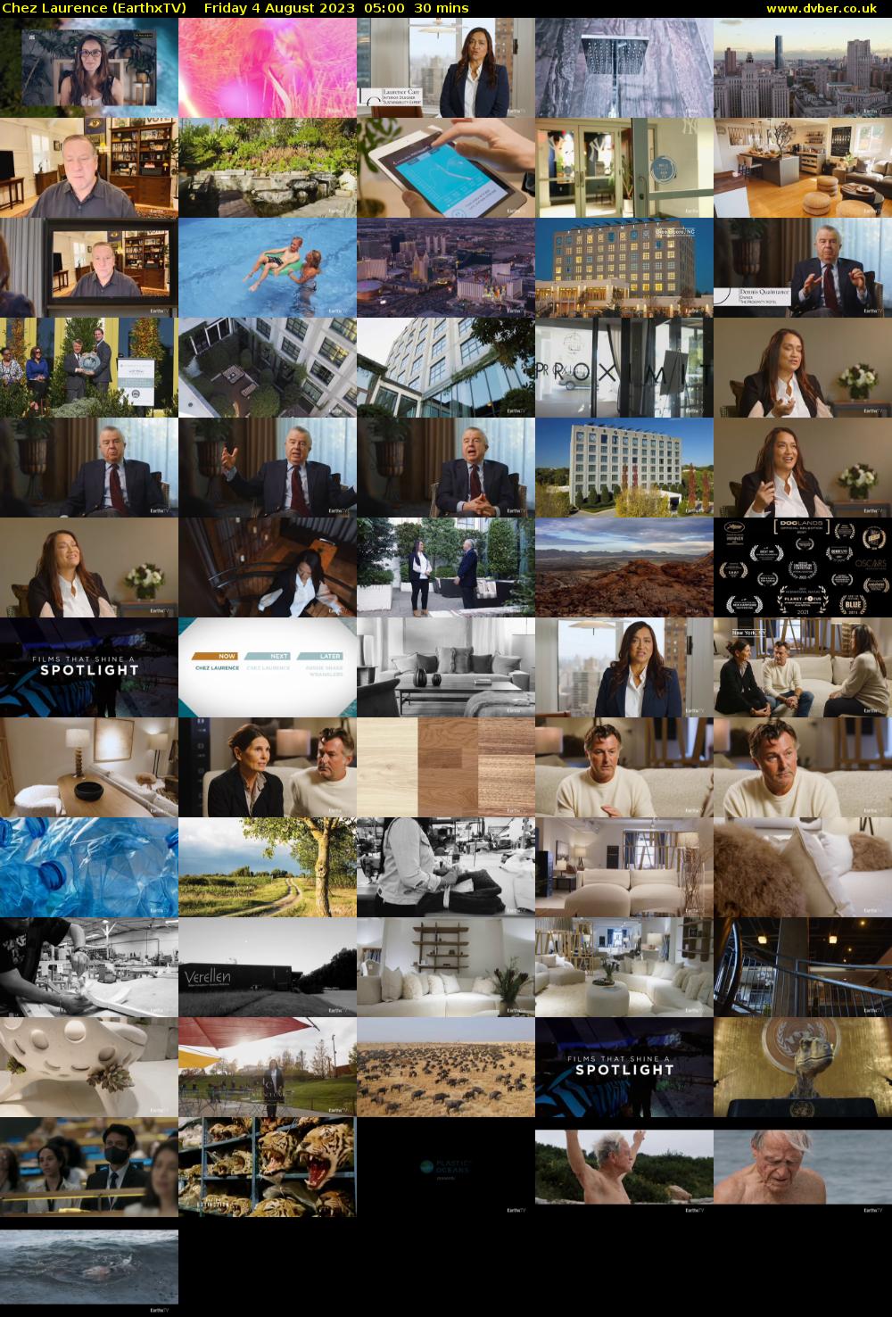 Chez Laurence (EarthxTV) Friday 4 August 2023 05:00 - 05:30