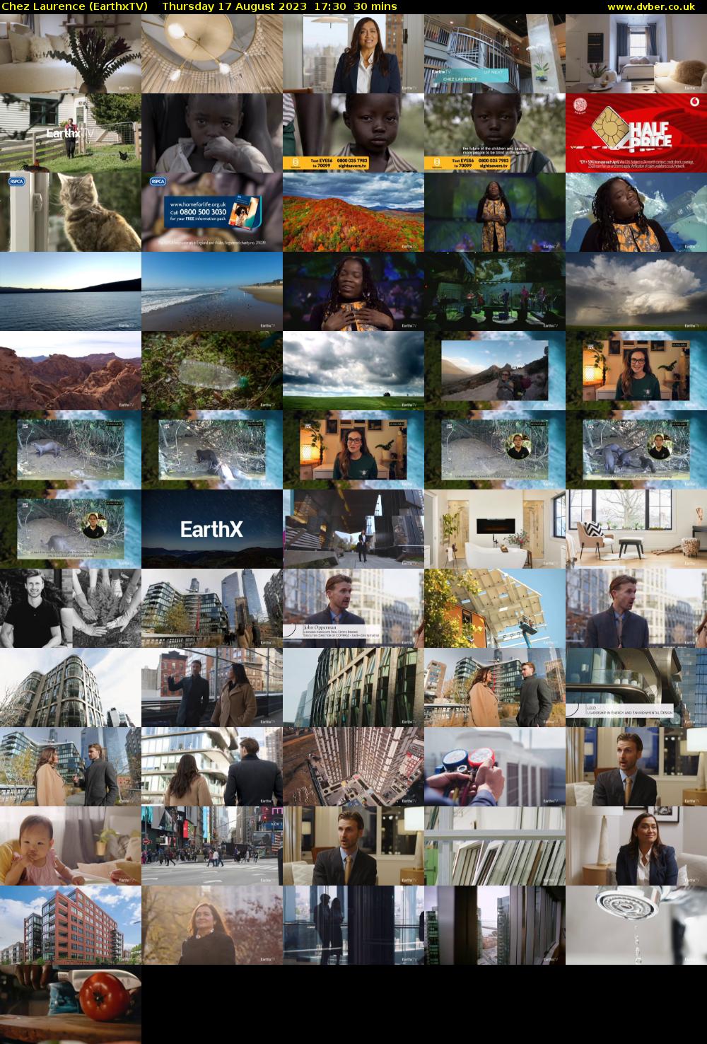 Chez Laurence (EarthxTV) Thursday 17 August 2023 17:30 - 18:00