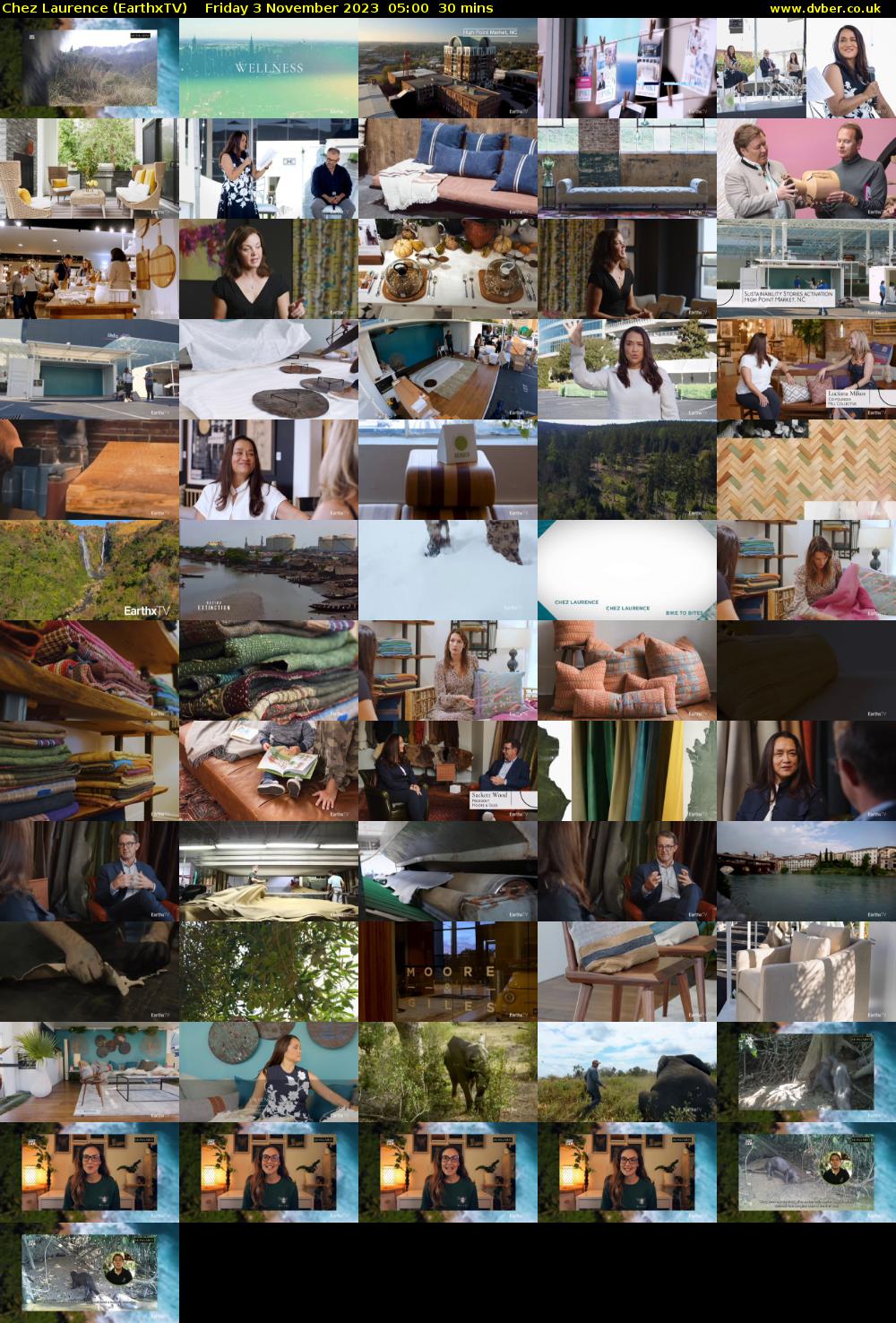 Chez Laurence (EarthxTV) Friday 3 November 2023 05:00 - 05:30