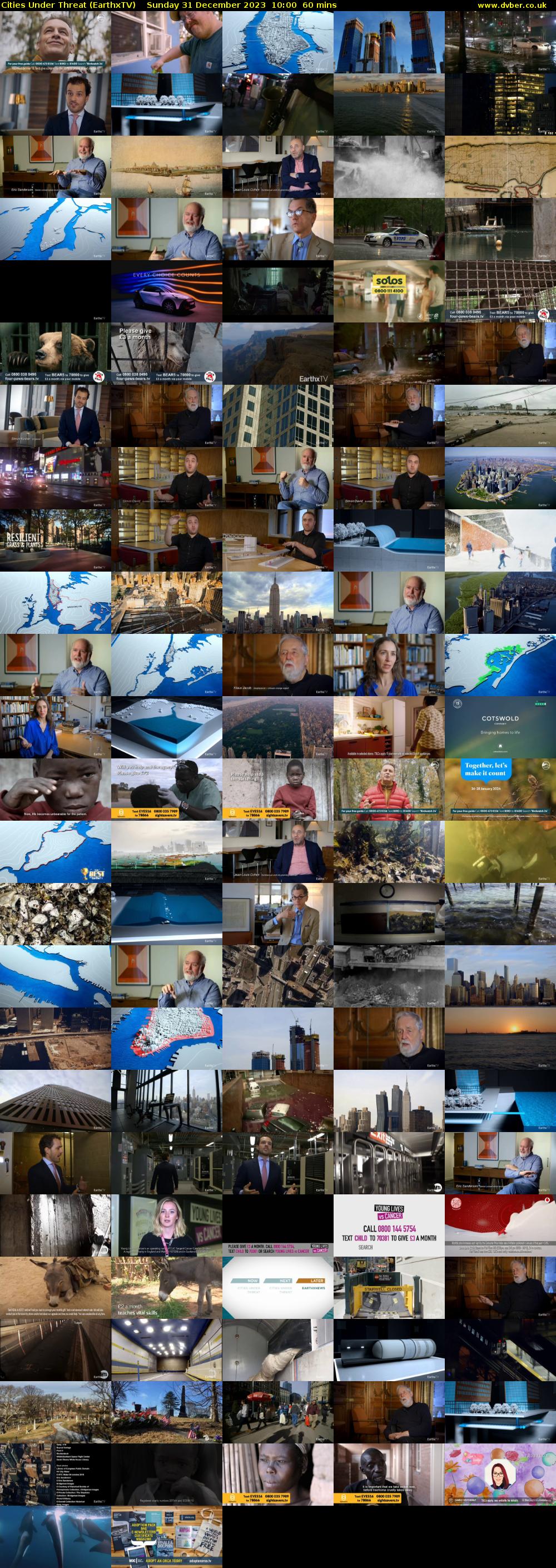 Cities Under Threat (EarthxTV) Sunday 31 December 2023 10:00 - 11:00