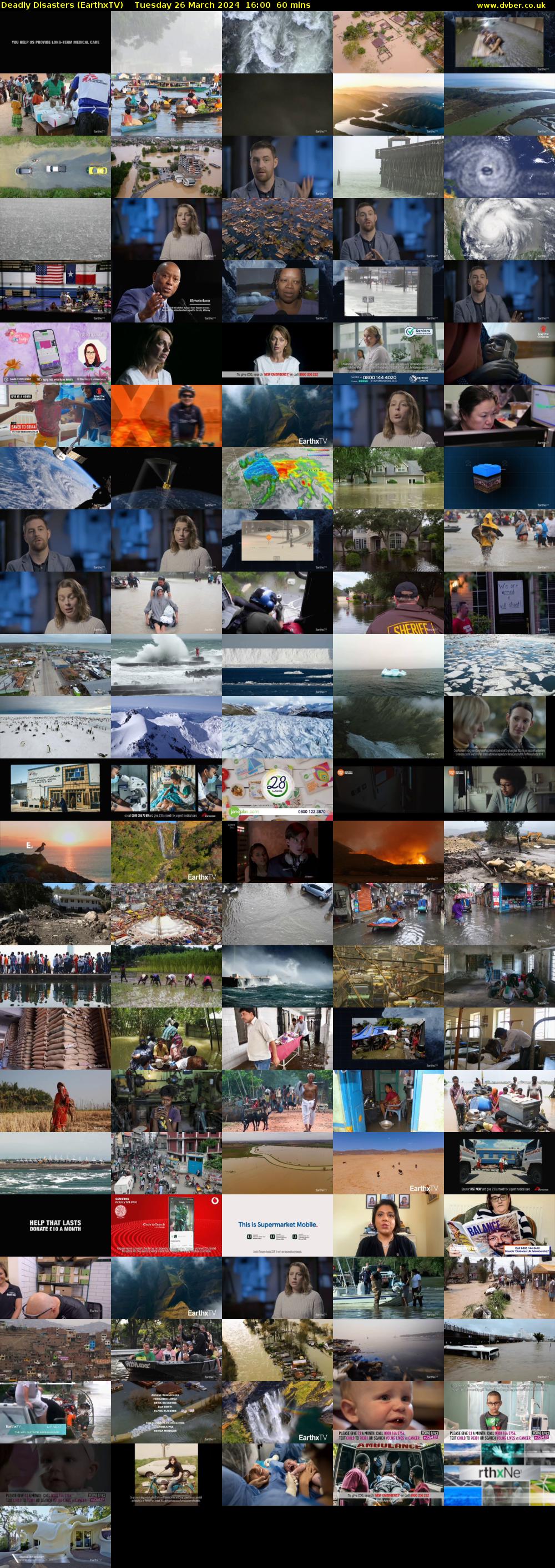 Deadly Disasters (EarthxTV) Tuesday 26 March 2024 16:00 - 17:00