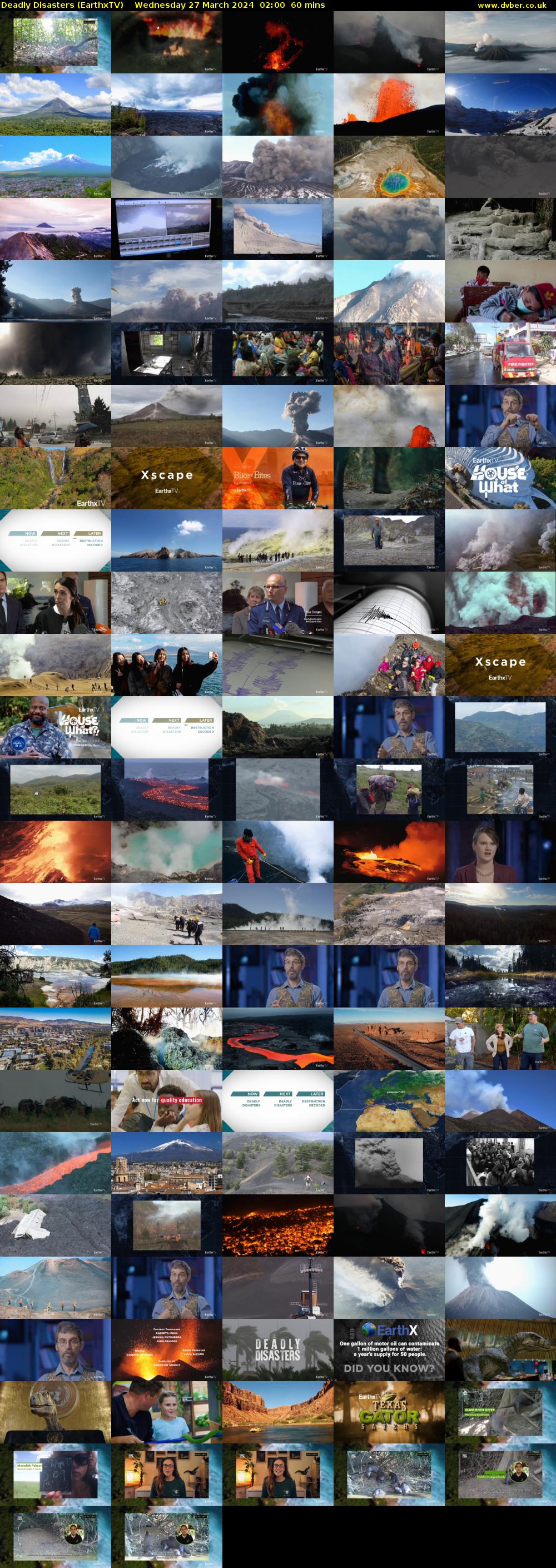 Deadly Disasters (EarthxTV) Wednesday 27 March 2024 02:00 - 03:00