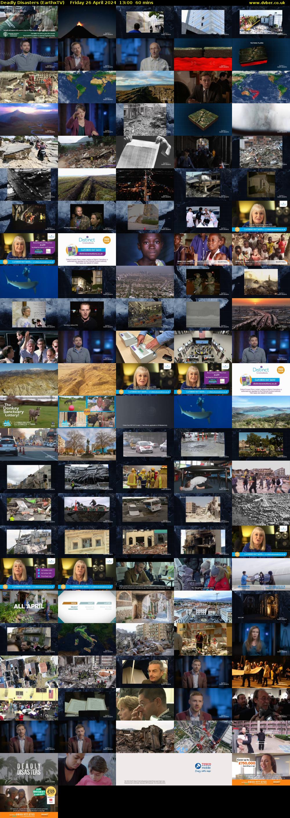 Deadly Disasters (EarthxTV) Friday 26 April 2024 13:00 - 14:00