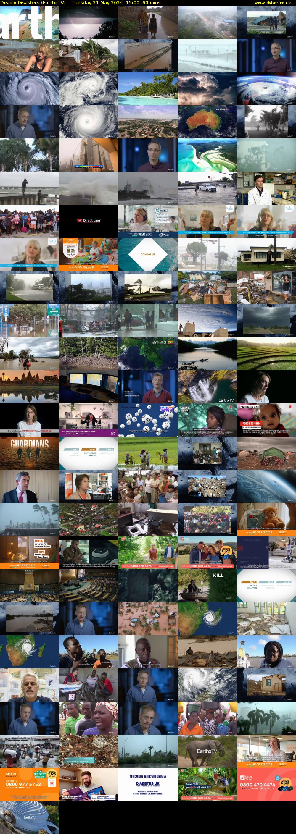 Deadly Disasters (EarthxTV) Tuesday 21 May 2024 15:00 - 16:00
