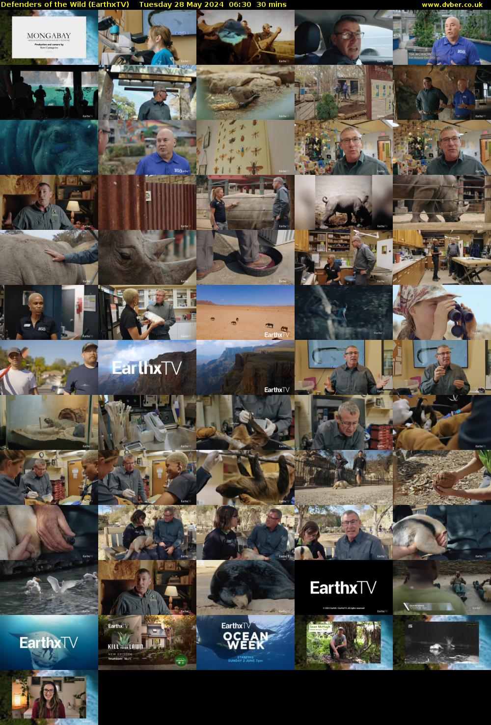 Defenders of the Wild (EarthxTV) Tuesday 28 May 2024 06:30 - 07:00
