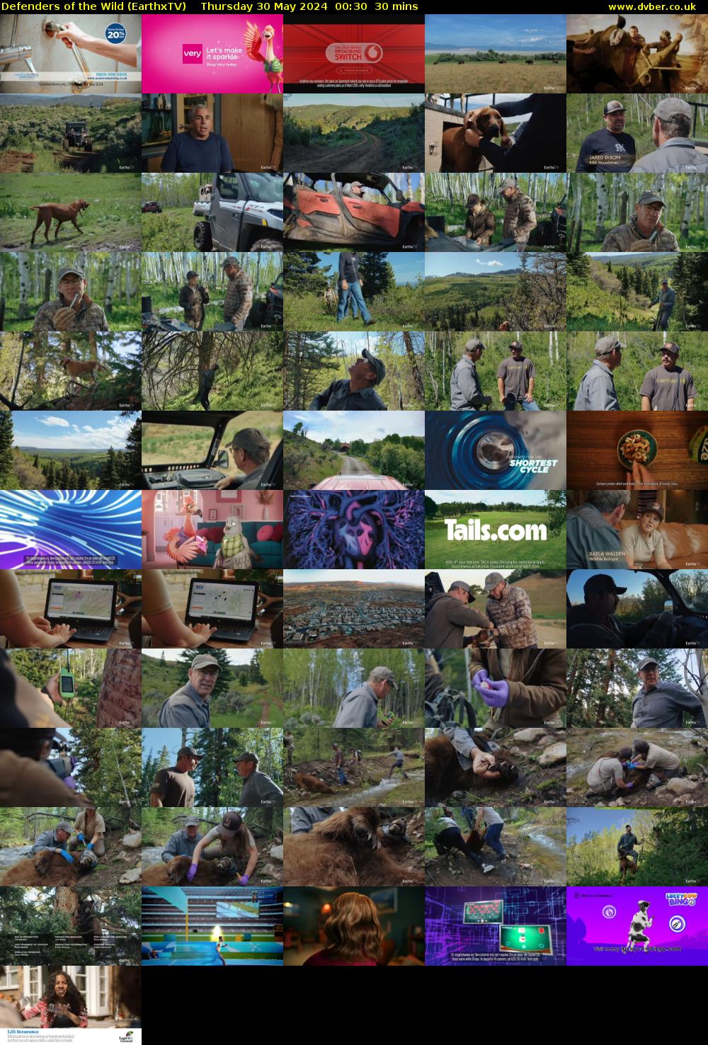 Defenders of the Wild (EarthxTV) Thursday 30 May 2024 00:30 - 01:00