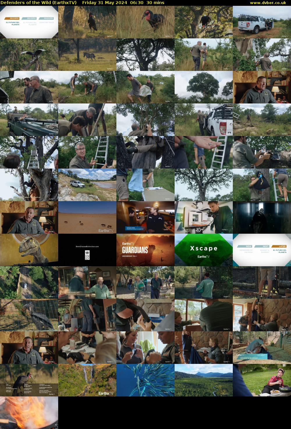Defenders of the Wild (EarthxTV) Friday 31 May 2024 06:30 - 07:00