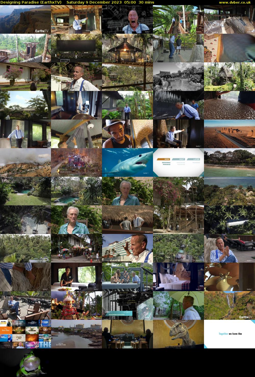 Designing Paradise (EarthxTV) Saturday 9 December 2023 05:00 - 05:30