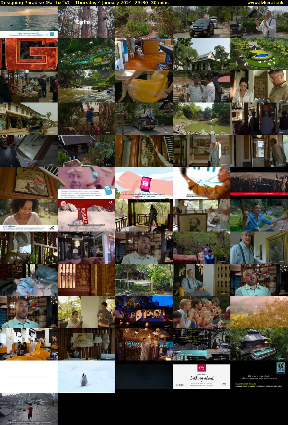 Designing Paradise (EarthxTV) Thursday 4 January 2024 23:30 - 00:00