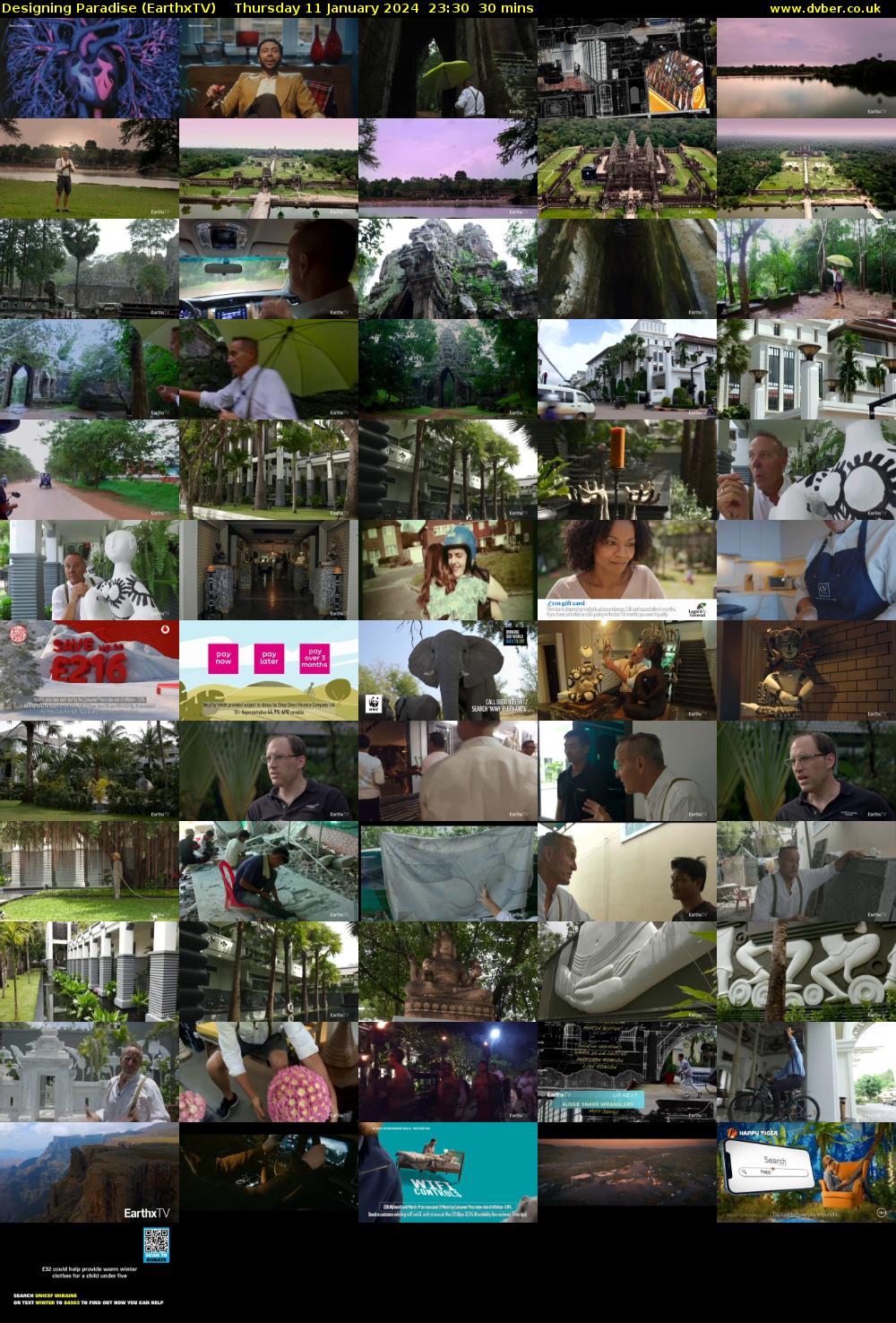 Designing Paradise (EarthxTV) Thursday 11 January 2024 23:30 - 00:00