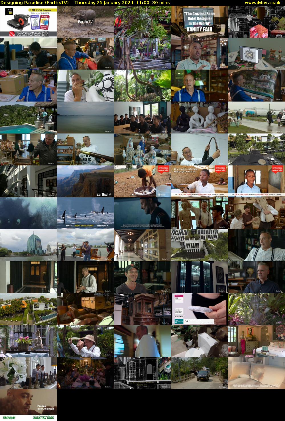 Designing Paradise (EarthxTV) Thursday 25 January 2024 11:00 - 11:30