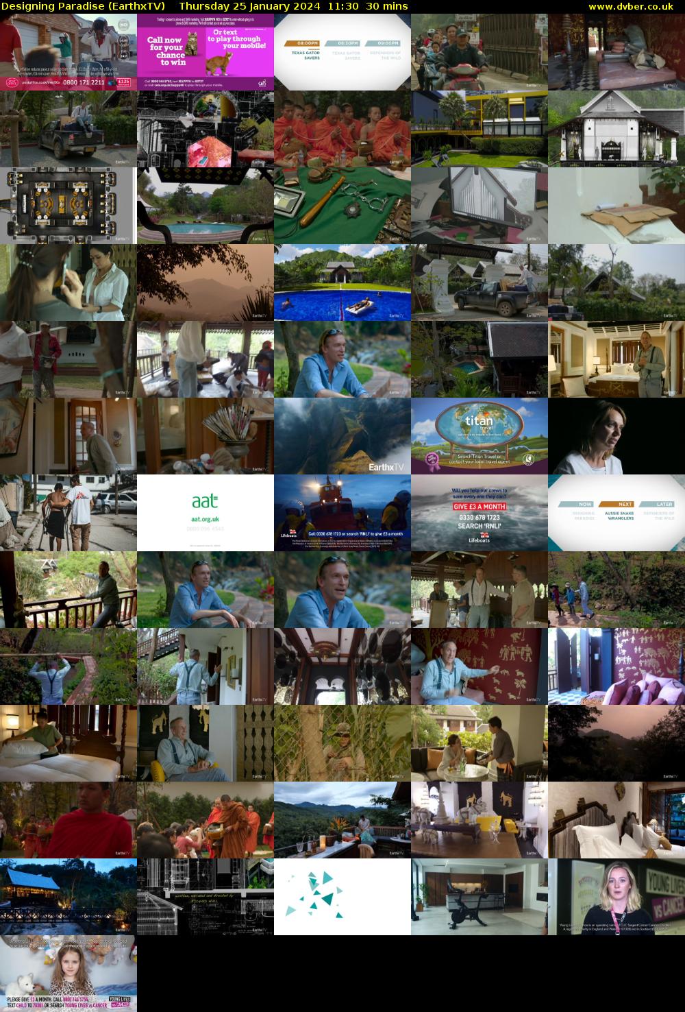 Designing Paradise (EarthxTV) Thursday 25 January 2024 11:30 - 12:00