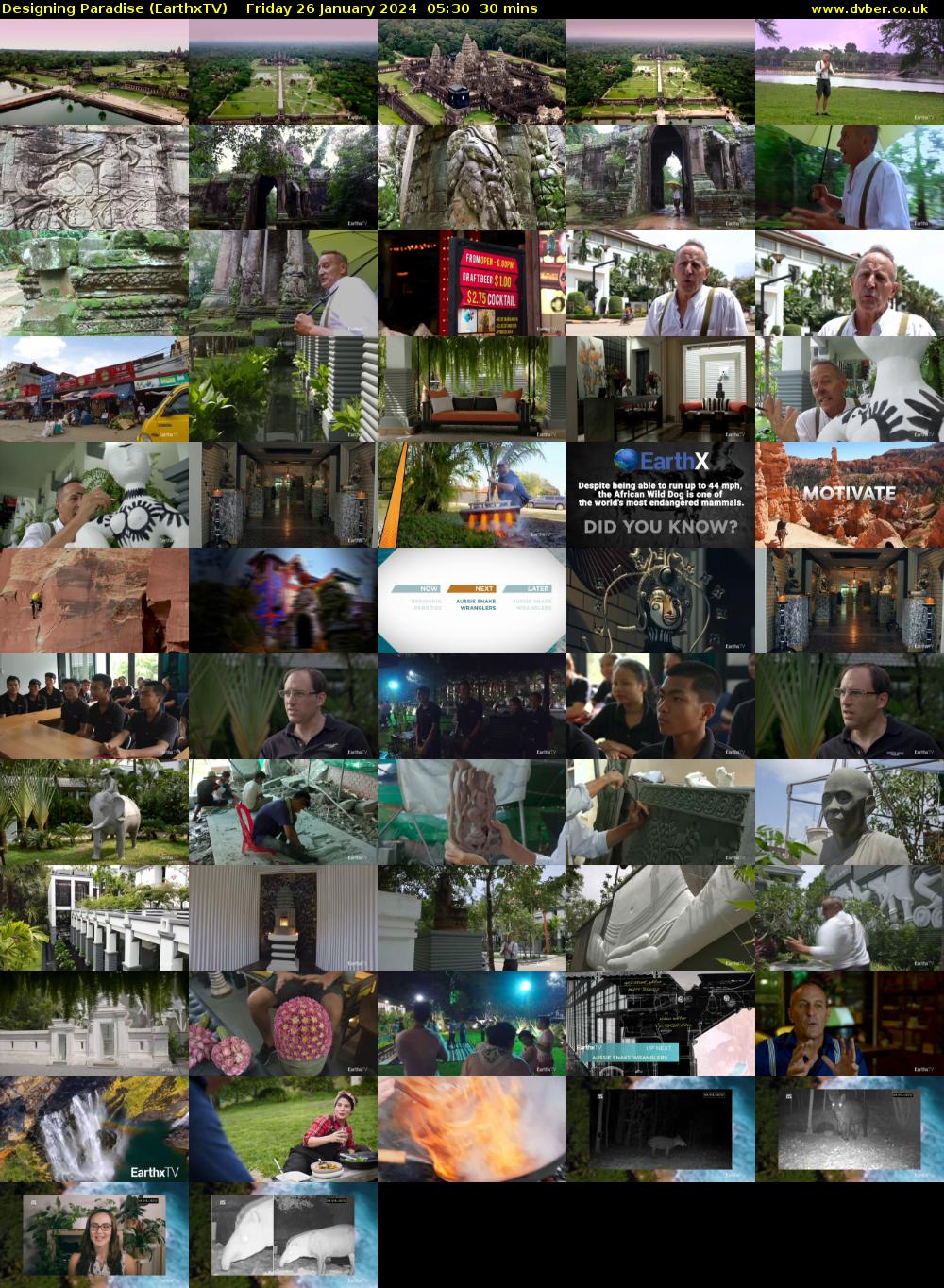 Designing Paradise (EarthxTV) Friday 26 January 2024 05:30 - 06:00