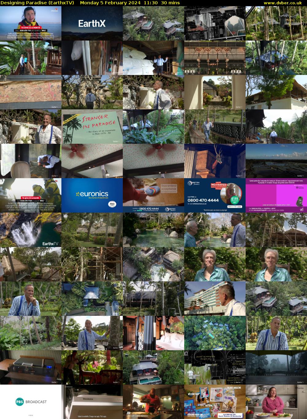 Designing Paradise (EarthxTV) Monday 5 February 2024 11:30 - 12:00