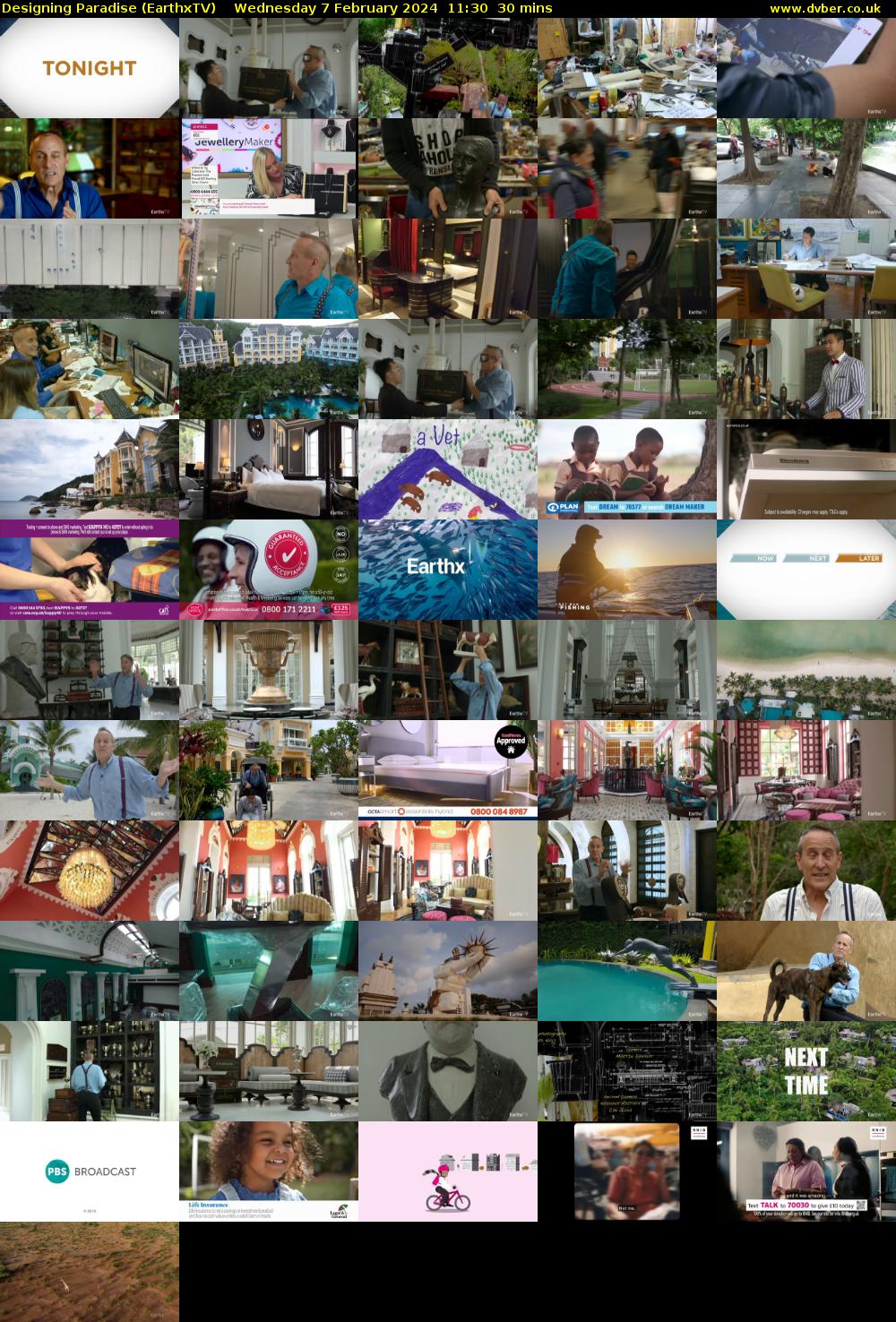 Designing Paradise (EarthxTV) Wednesday 7 February 2024 11:30 - 12:00