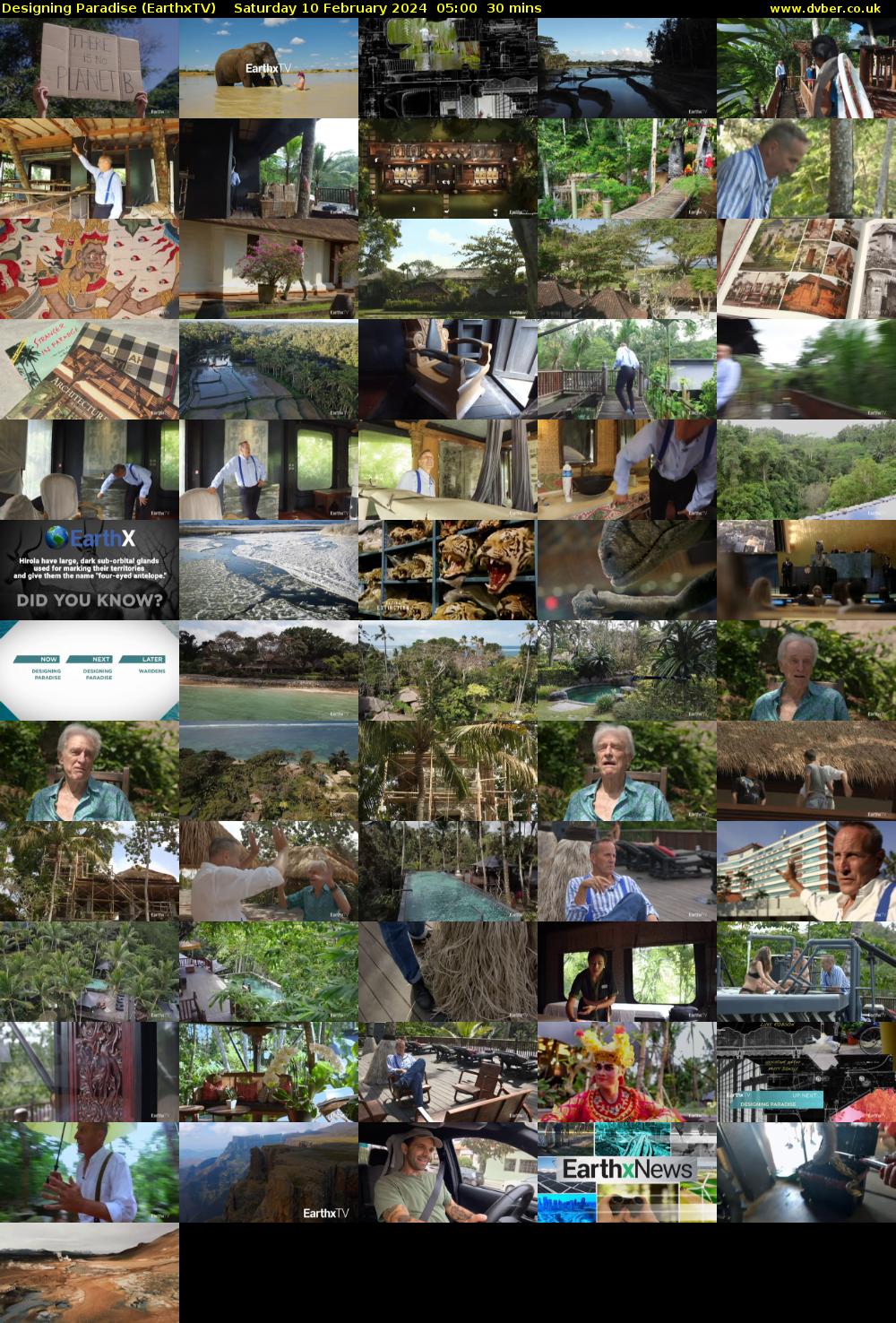 Designing Paradise (EarthxTV) Saturday 10 February 2024 05:00 - 05:30