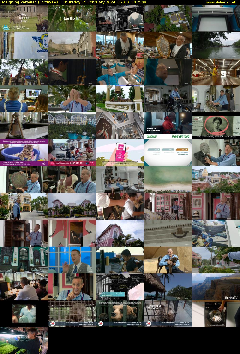 Designing Paradise (EarthxTV) Thursday 15 February 2024 17:00 - 17:30