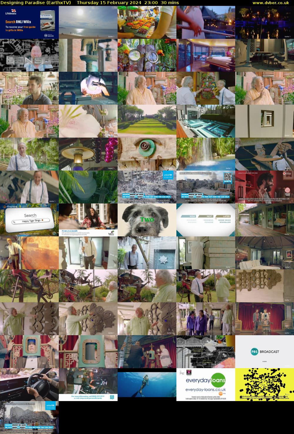 Designing Paradise (EarthxTV) Thursday 15 February 2024 23:00 - 23:30