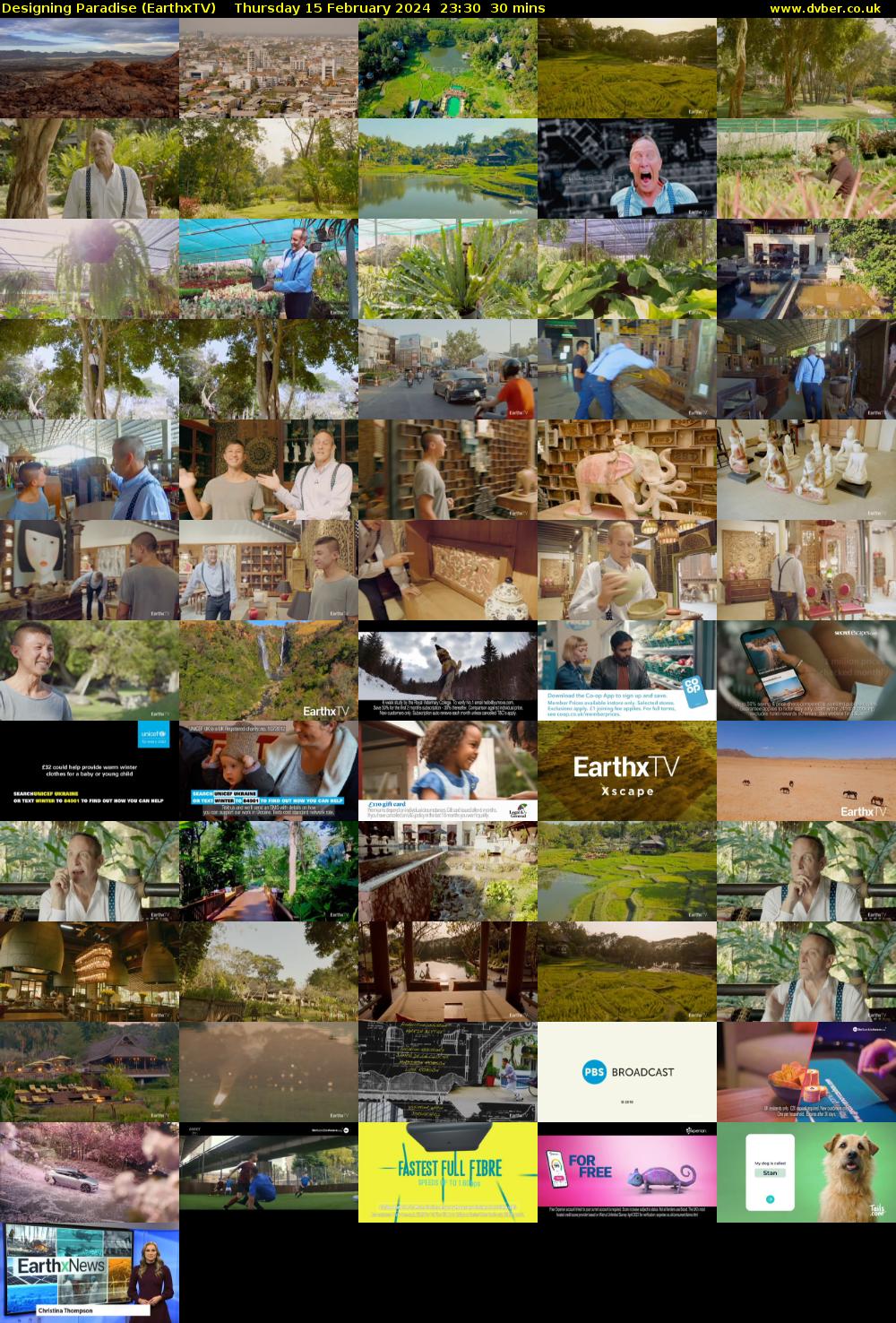 Designing Paradise (EarthxTV) Thursday 15 February 2024 23:30 - 00:00