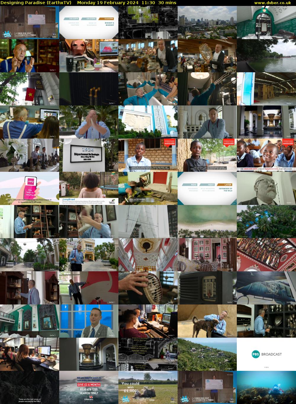 Designing Paradise (EarthxTV) Monday 19 February 2024 11:30 - 12:00