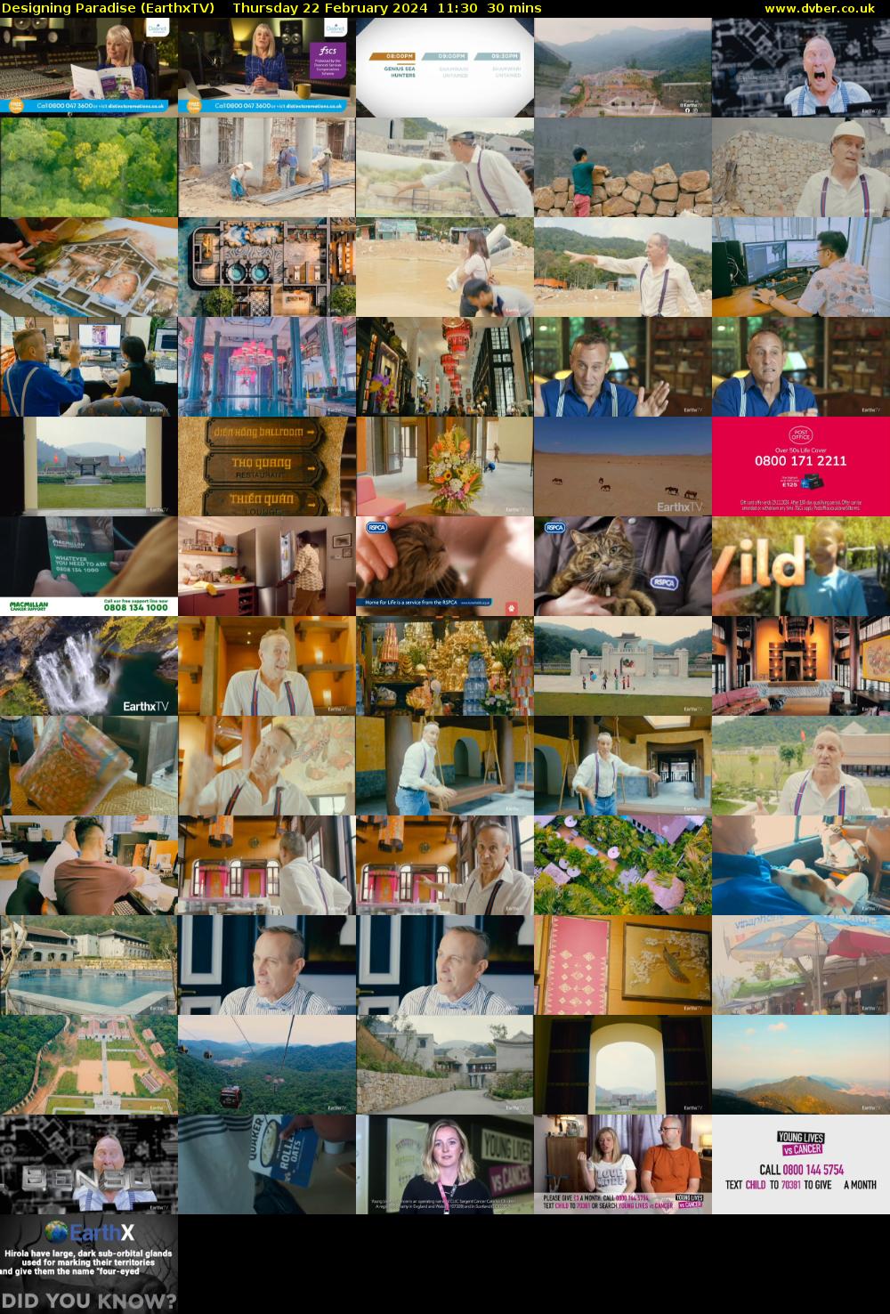 Designing Paradise (EarthxTV) Thursday 22 February 2024 11:30 - 12:00