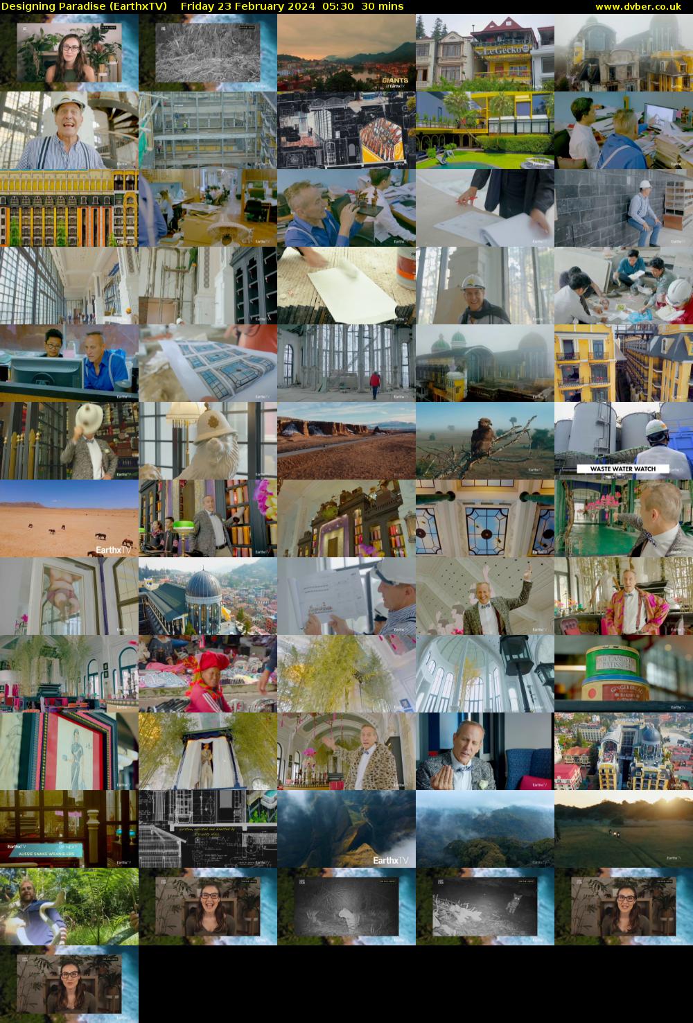 Designing Paradise (EarthxTV) Friday 23 February 2024 05:30 - 06:00