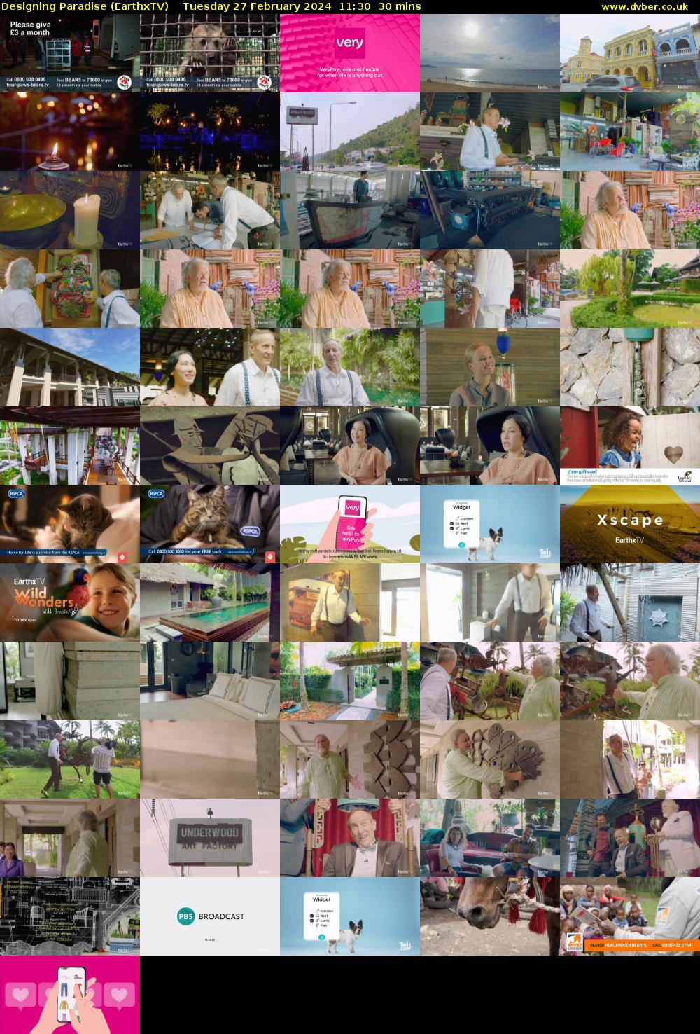 Designing Paradise (EarthxTV) Tuesday 27 February 2024 11:30 - 12:00