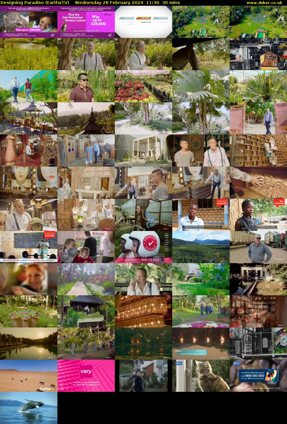 Designing Paradise (EarthxTV) Wednesday 28 February 2024 11:30 - 12:00