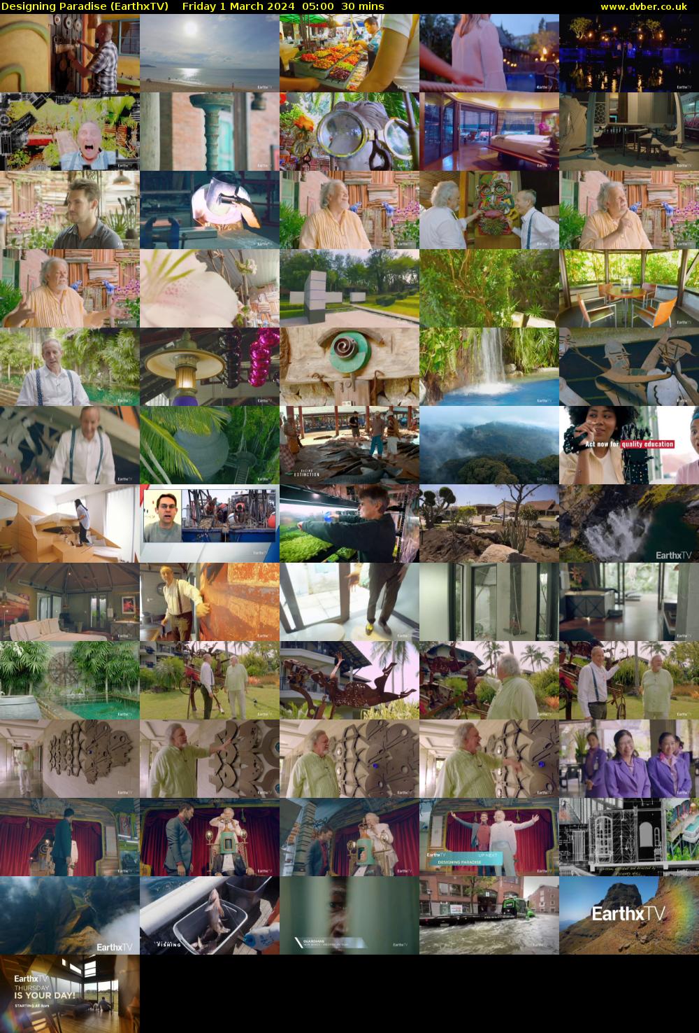 Designing Paradise (EarthxTV) Friday 1 March 2024 05:00 - 05:30