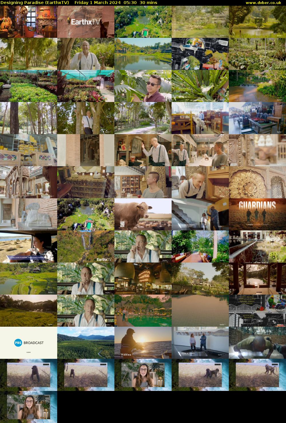 Designing Paradise (EarthxTV) Friday 1 March 2024 05:30 - 06:00