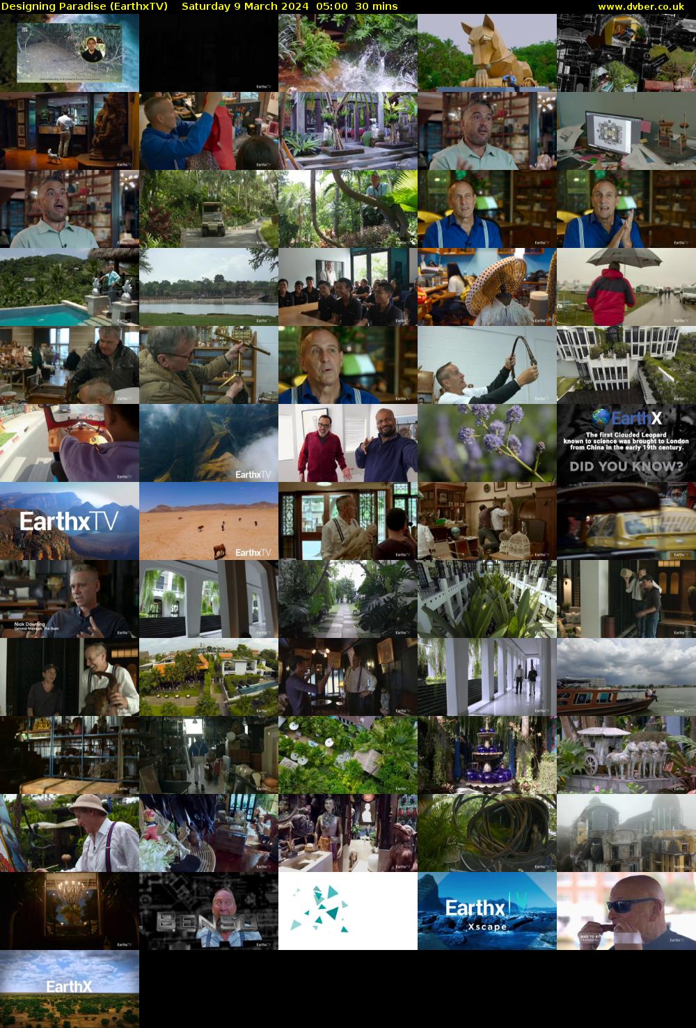 Designing Paradise (EarthxTV) Saturday 9 March 2024 05:00 - 05:30