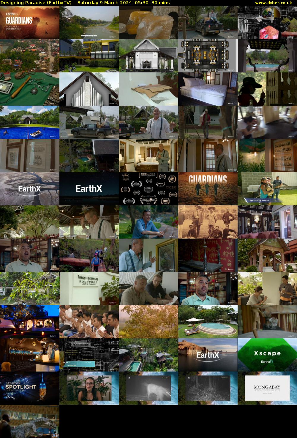 Designing Paradise (EarthxTV) Saturday 9 March 2024 05:30 - 06:00